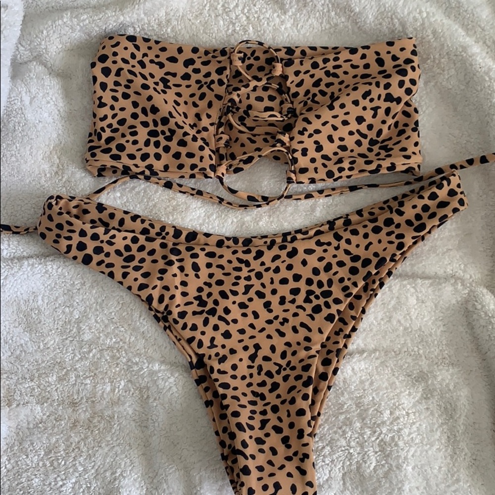 Cheetah print bikini!